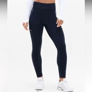 Athleta Navy High-Waisted Leggings